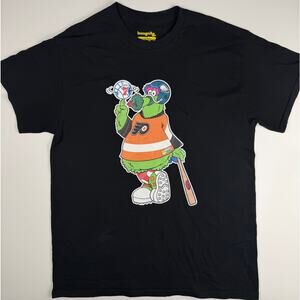 Philadelphia Phillies Phanatic Philly Sports Graphic T Shirt Mens S Black MLB